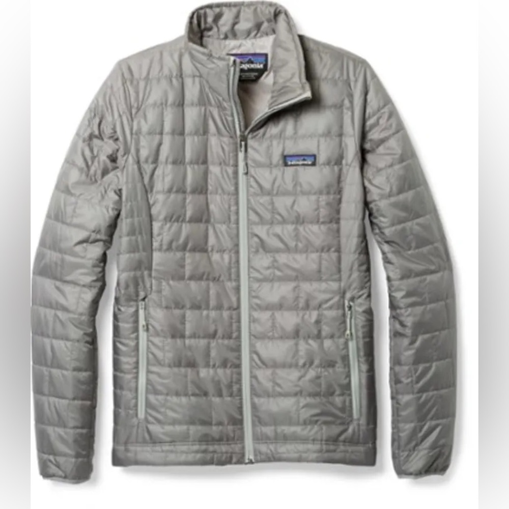 Silver/grey Patagonia lightweight jacket